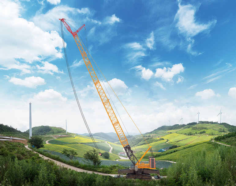 Liebherr presents the LR 1700-1.0W, the most powerful narrow track crawler crane on the market